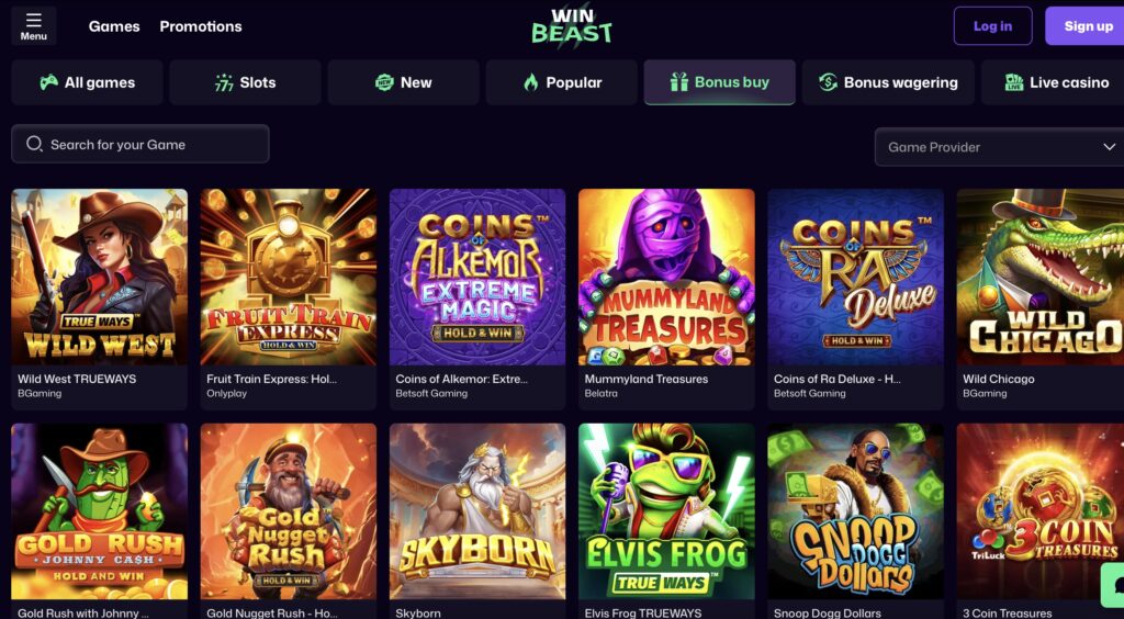 Win Beast - Best Credit Card Casino For Jackpots