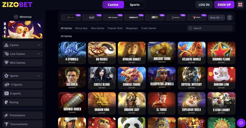 Zizobet - Best Credit Card Casino For Betting